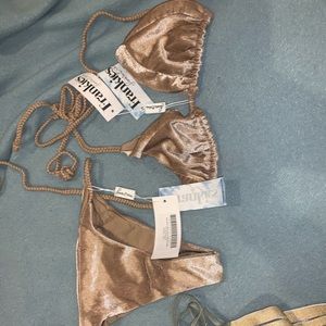 FRANKIES BRAND NEW SUEDE BIKINI